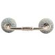 Sky Blue Floral Crackle Ceramic Bridge Handle